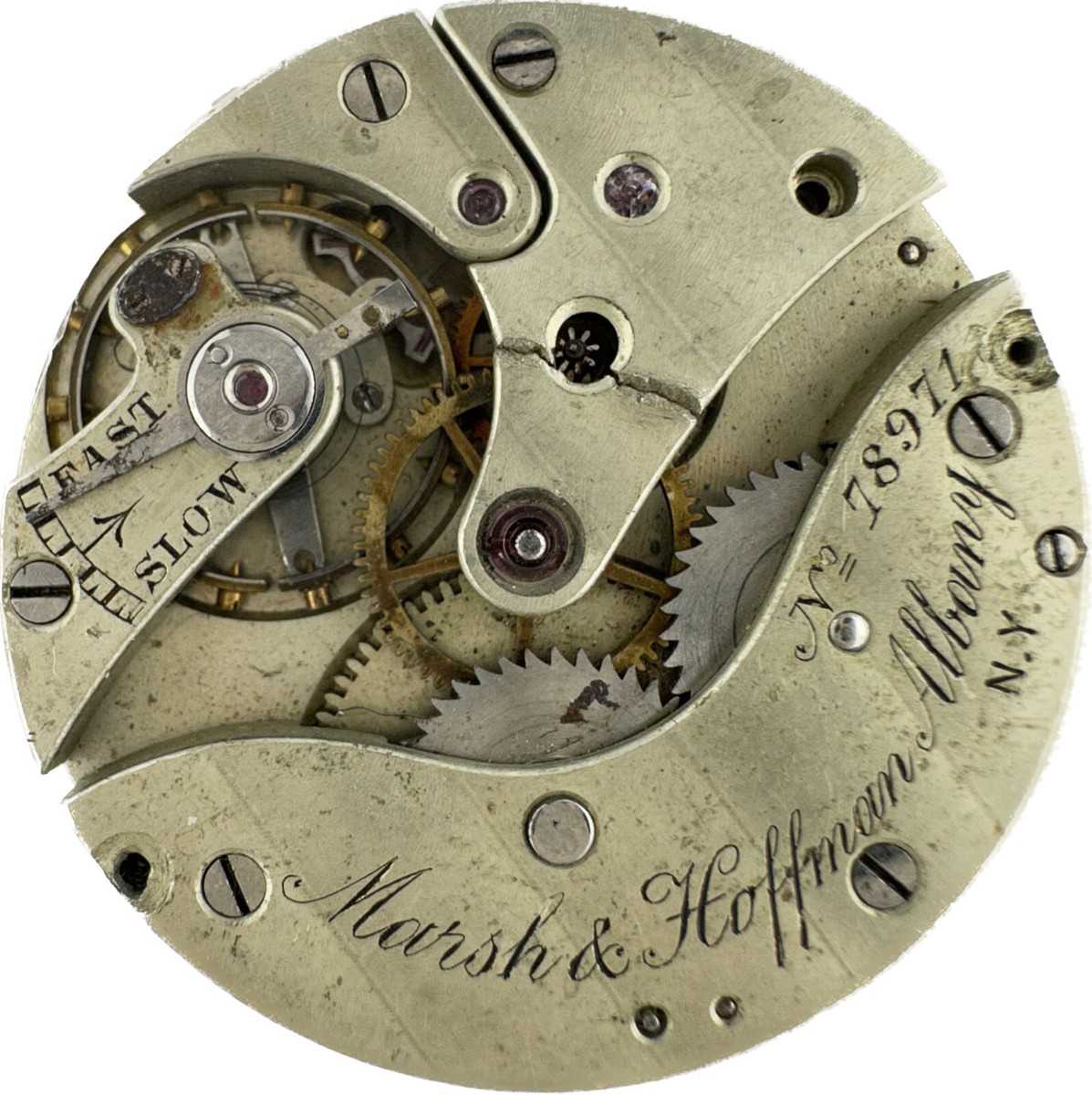 Antique Patek Philippe 17 Jewel Mechanical Pocket Watch Movement