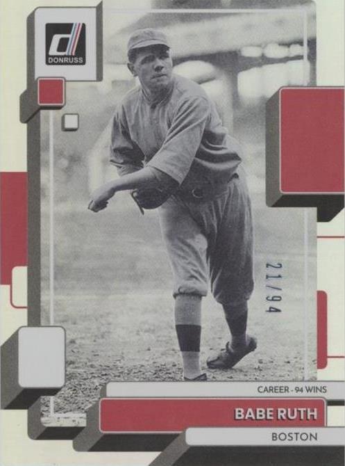 2022 Panini Donruss - Variation Babe Ruth #229 Career Stat Line ...