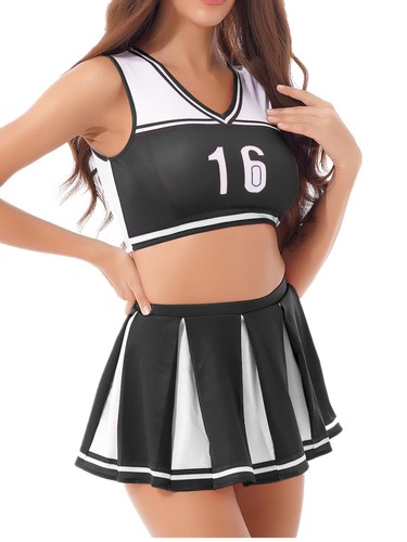 Damen Kleid 1-teilig Kostüme Performance Uniform ärmellos Turnanzug Farbblock - Bild 42 von 47