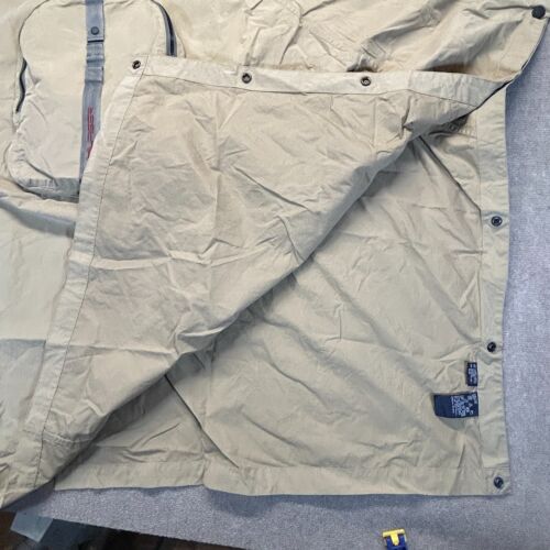 Tommy Hilfiger Vintage Segelponcho Gr. L/XL Khaki Kapuze Packbar Regenschutz - Bild 11 von 15
