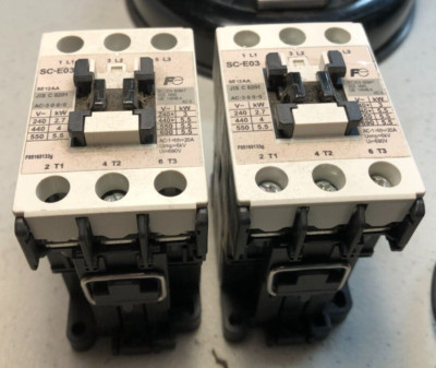 Fuji 3-pole Contactor, 12-Amp with 24vac coil