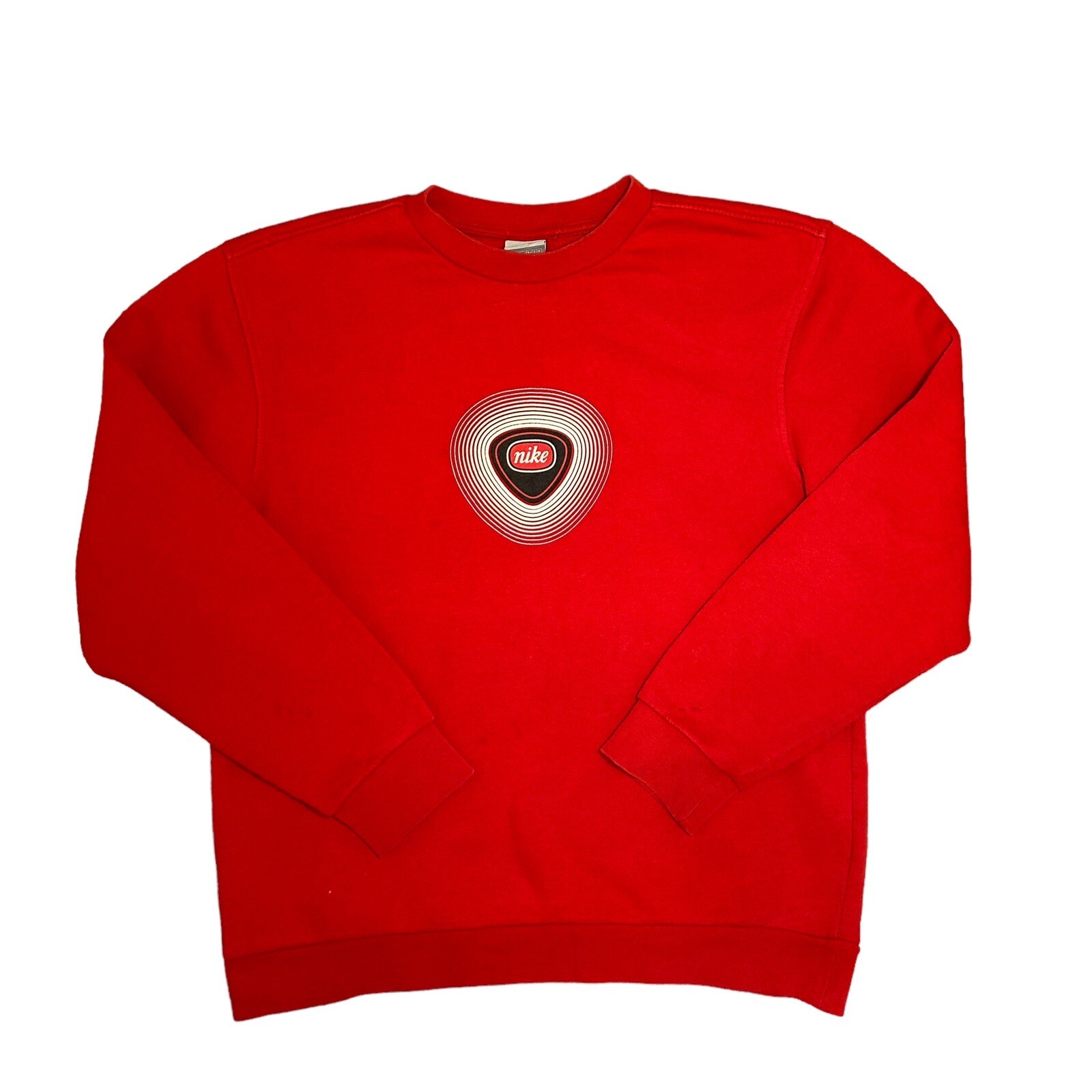 Vintage Nike Sweater Spell Out Red Graphic Jumper Size S Small Rare FICEN