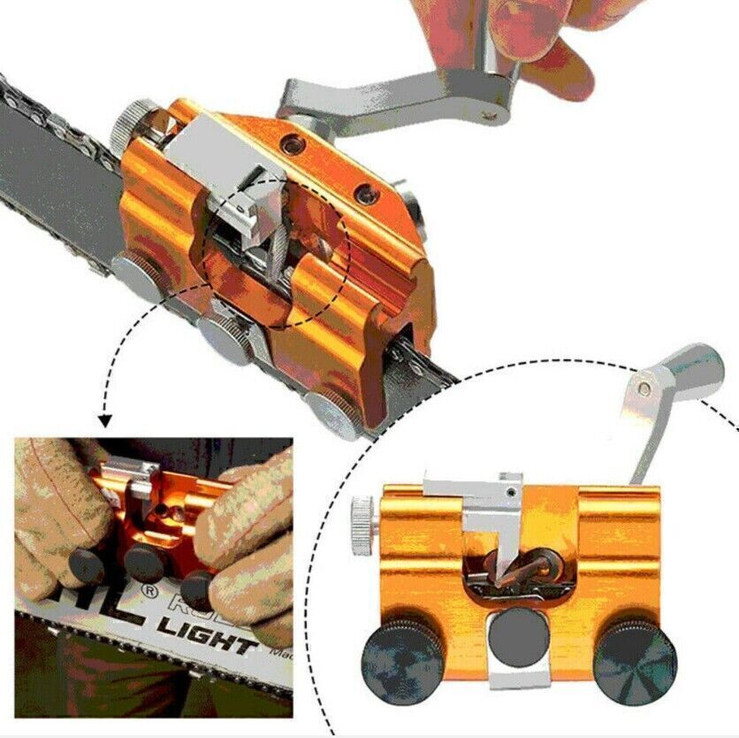 Portable Manual Chainsaw Sharpener Universal Chain Grinding Tool for Chainsaw Parts