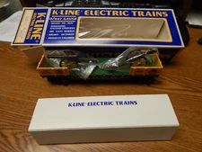 K-LINE K-6620 1989 TCA GONDOLA W/2 CANNONS CAR NEW IN BOX O O27 SCALE NICE LQQK