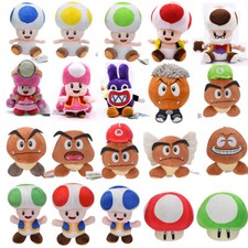 Super Mario Bros Mushroom Toad Goomba Plush Toys Soft Stuffed Doll Xmas Gifts