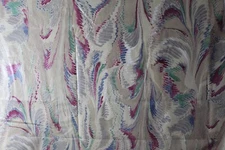 Lee Jofa, Phoebe, Feathered Design, Glazed Chintz, 55" W X BTY, Color Multi
