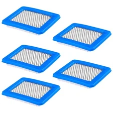 5PCS Air Filter Lawn Mower Filters For Briggs & Stratton 491588 491588s 399959
