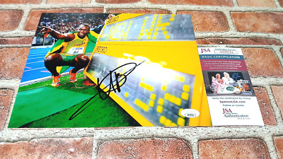 Usain Bolt Signed Autographed 8x10 Photo Olympics Gold JSA COA AX90762 SALE!