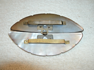 VINTAGE Deco Style-- Belt Buckle Oval--Carved/Smokey  display picture 1
