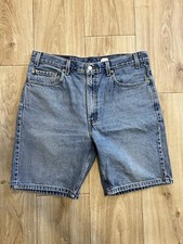 Vintage Levis 505 Regular Fit Denim Shorts Jorts Men Size 36 Med Wash 90s Y2K