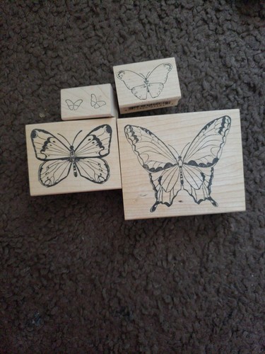 Memory Box Stempel und andere Marken. 4 Schmetterlingsmarken