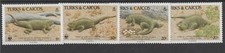 TURKS ET CAICOS 1986 FAUNE WWF REPTILES 4 VAL MNH MF99634
