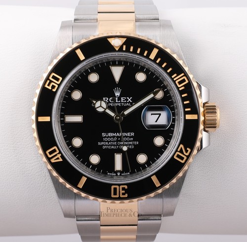 Rolex Submariner 126613 Datum 18k zweifarbige Keramik Lünette - schwarzes Zifferblatt 41 mm Komplettset - Bild 3 von 8