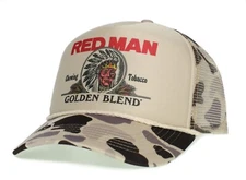 Red Man Chewing Golden Blend Tobacco Hat Vintage Redman Cap Multi Colors