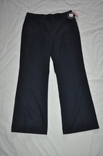 GIRLS PLUS 18 1/2 Navy Blue stain repellent Approved School wear Pants NWT