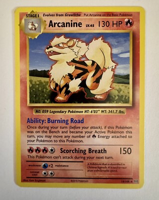 ウインディ2016 POKEMON XY EVOLUTIONS ARCANINE Pokemon Card - 2016 Arcanine 18/108 - XY Evolutions Rare MP | eBay