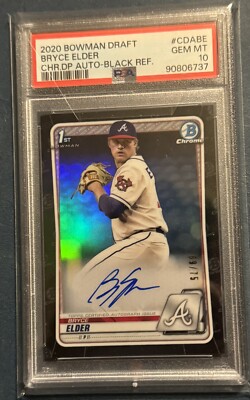 BRYCE ELDER BOWMAN 1ST GOLD WAVE PSA10