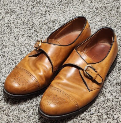 Allen Edmonds Franciscan Dark Chili Burnished Monk Strap  display picture 2