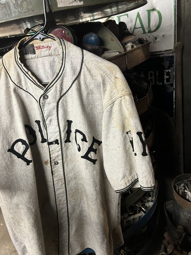 Maglia sportiva Spalding & Bros Whitney baseball maglietta abbigliamento polizia NY USA - Foto 14 di 20