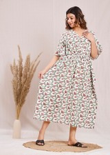 Light and Airy Summer Dress | Elegant and Comfortable Cotton Kaftan for Women