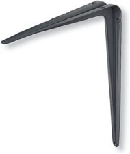 COPPIA MENSOLE NERVATA GRIGIA IN ACCIAIO SUPPORTO STAFFA REGGI MENSOLA FISCHER