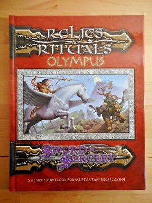 Livre Sword And Sorcery - Relics & Rituals - D20 - Jeu De Rôle Occasion - Pour Maîtres Du Jeu