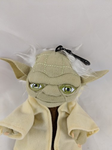 Mini portamonedas de peluche Yoda clip de 6 pulgadas Star Wars juguete de peluche - Imagen 2 de 7