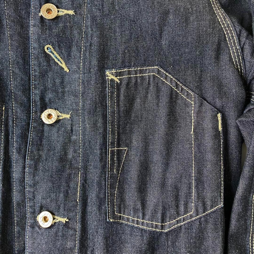 POST O'ALLS Coverall Denim Jacket Indigo Blue Size S Vintage | eBay