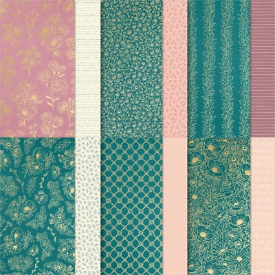 Stampin Up FOREVER LOVE (12) Sheets 12 X 12  Designer Specialty Paper NEW DSP!