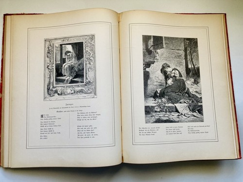 Rare 19th C German Prose & Illustrations Book FAUST Goethe Publisher STOEFER - Picture 11 of 12