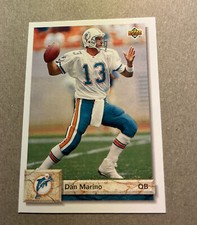 1992 Dan Marino card #598 Dolphins