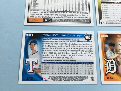 2008 ~ 2010 ~ 2011 Topps Black Lot x 6 Brennan Boesch Rookie /59 Luke Scott /57 /60 - Bild 9 von 11