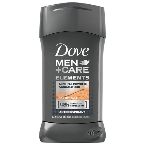 Dove Men Elements Antiperspirant Deodorant Stick, Mineral Powder + Sandalwood