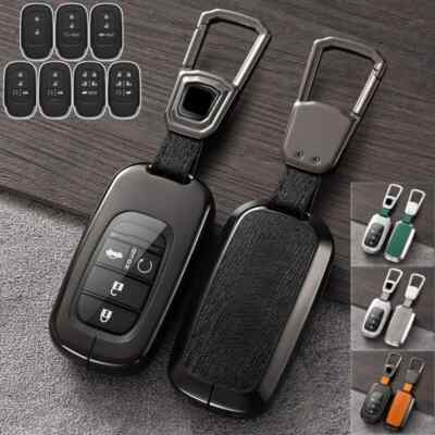 Zinc Alloy TPU Leather Car Key Case Cover For Honda Civic Accord Sport Vezel EX