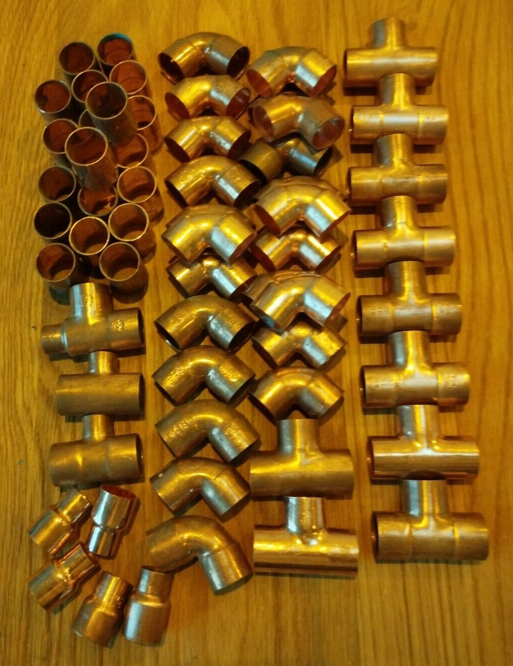 62 x Various 22mm End Feed Copper Fittings eBay