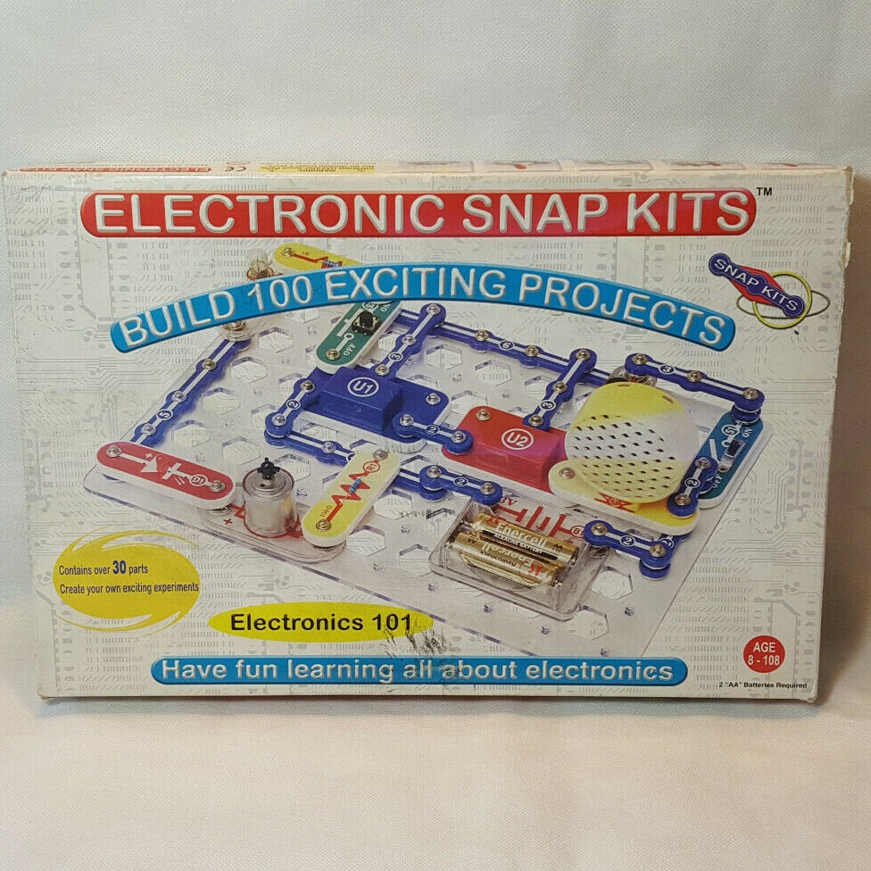 Electronic Snap Kits 101 Build 100 Projects Science Set Complete Radio Shack For Sale Online Ebay