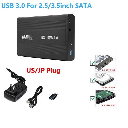 USB To SATA IDE HDD SSD 2.5/3.5 Inch Adapter Hard Drive Enclosure USB3.0 Case HD - 第 12/40 張圖片