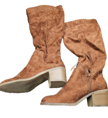 Holly Cognac boots brown size 9 NEW