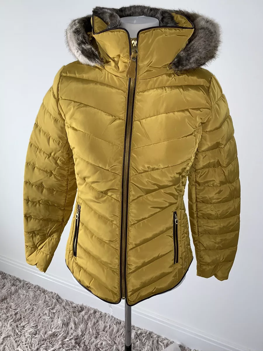 Gosway chevron hotsell quilt padded coat