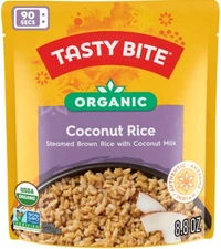 Tasty Bite Organic Coconut Rice - Vegan, Gluten-Free - Heat & Eat - 8.8 oz