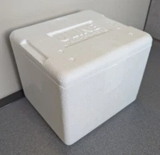 U-Line Styrofoam Shipping Box Insulated Cooler Cold Ice Shipper 8x6x7" inside