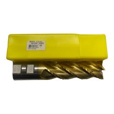Morse 2" x 2" x 6" x 9-3/4 Cobalt Roughing End Mill 4FL Coolant Thru TIN Coating