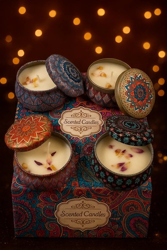 Scented Candles Gift Set – 4 Pack, Natural Soy, Long-Lasting & Aromatic - Picture 13 of 14