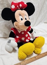 Disney Minnie Mouse Plush 18" Soft Doll Large Polka Dot Stuffed Animal