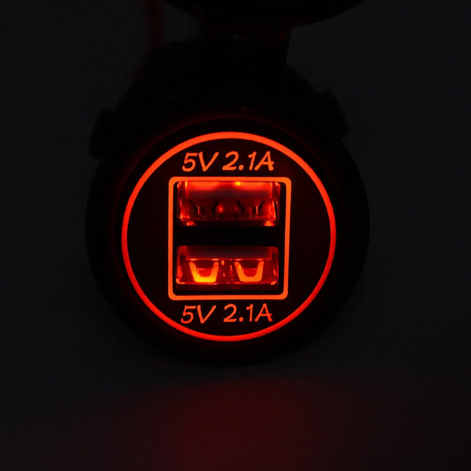 Cargador USB de cigarrillo de coche de 12 V enchufe de encendedor de 2 vías enchufe adaptador de alimentación de doble puerto - Imagen 3 de 4