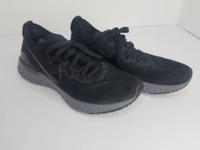 Nike Womens Epic React Flyknit 2 Running Shoes Black BQ8927-001 Mesh Lace Up 6.5