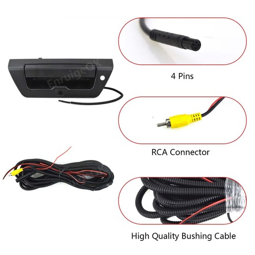 Tailgate Handle Backup Rear View Camera for Ford F150 2015-2018 + 7" Monitor Kit - Picture 5 of 18