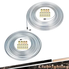 Silver Brake Line Tubing Kit 25 Ft Rolls 3/16 and 1/4 inch  W/ Fittings