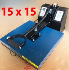 15 x 15 Digital Clamshell Heat Press Transfer T-Shirt Sublimation Press Machine