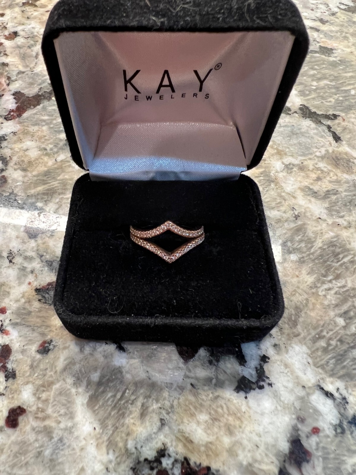 Diamond ring with 2 extra rose gold bands, KAYs | eBay
